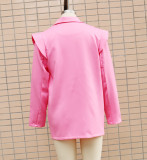 Women Loose Casual Long Sleeve Blazer Jacket