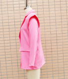 Women Loose Casual Long Sleeve Blazer Jacket