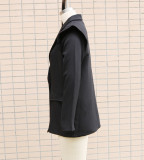 Women Loose Casual Long Sleeve Blazer Jacket