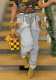 High Street Fashion Hollow Denim Pants