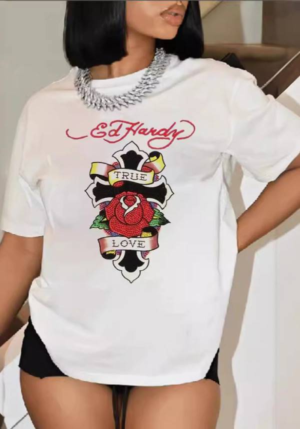 Women Short Sleeve Printed T-Shirt