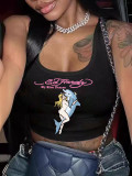 Women Clothing Letter Print Top