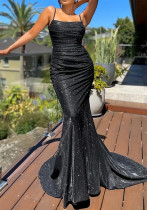 Women summer suspender long dress sleeveless elegant evening dress Women summer suspender long dress sleeveless elegant evening dress