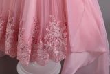 Girls wedding dress lace tail princess dress