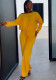 Women's Fashion Casual Solid Bat Sleeves Drawstring Jumpsuit