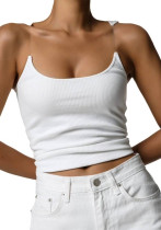 Women Camisole Ribbed Knitting Top