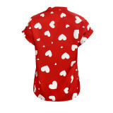 Women Heart Print Shirt