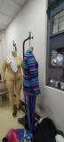 Women striped shirt and trousers two-piece set