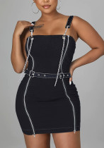 Women Denim Strap Dress