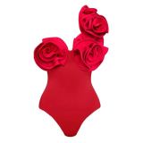Women Solid Sexy One Piece Swimwear Two Piece Set