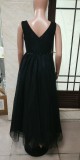 Black Evening Dress Plus Size Slim Fit Formal Party Long Dress （Processing time need 3-6 days）