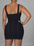 Women Denim Strap Dress