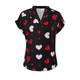 Women Heart Print Shirt