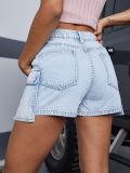 Women Pocket Denim Shorts