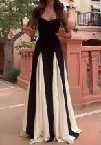 Summer Fashion Contrast Color Patchwork Strap Dress Summer Fashion Contrast Color Patchwork Strap Dress