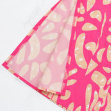 Chic Casual Spring And Summer Women's Printed Short Sleeve Long Dress
