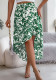 Spring Summer Floral Ruffled Irregular Skirt Women's Clothing