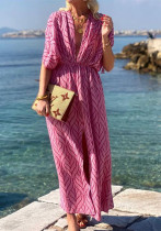 Women sexy V-neck sleeveless slit Maxi dress Women sexy V-neck sleeveless slit Maxi dress