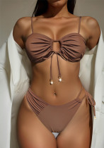Women Sexy Bikini Patchwork Solid Swimwear