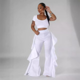 Women ruffle trousers
