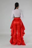 Women ruffle trousers