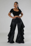 Women ruffle trousers