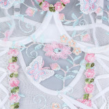 Embroidered Butterfly Patches  Lace-Up Garter Sexy Lingerie