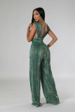 Women's V-Neck Sexy High Waist Tight Fitting Jumpsuit