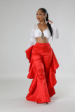 Women ruffle trousers