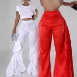 Women ruffle trousers