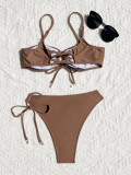 Women Sexy Bikini Patchwork Solid Swimwear