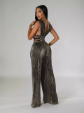 Women's V-Neck Sexy High Waist Tight Fitting Jumpsuit