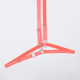 Women Contrast Color Embroidered Gloves Sexy LingerieSet