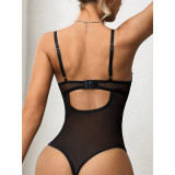 Women Sexy Lace See-Through Temptation One-piece Sexy Lingerie