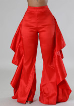 Women ruffle trousers Women ruffle trousers