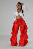 Women ruffle trousers