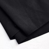 Plus Size Women Casual Button Turndown Collar Dress