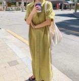 Women Summer Short Sleeve Maxi Dress