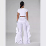 Women ruffle trousers