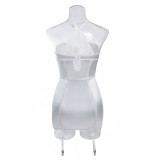 Lace See-Through Halter Neck Pajamas Feminine One-Piece Night Dress