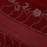 Women Muslim Beaded Robe Two Piece Set