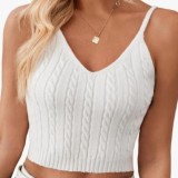 Women's Strapless Tops Beach Halter Neck Knitting Camisole