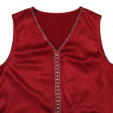 Women Muslim Beaded Robe Two Piece Set