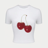 Women's Trendy Summer Slim Bow Short Sleeve T-Shirt