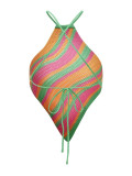 Women's Strapless Tops Beach Halter Neck Knitting Camisole