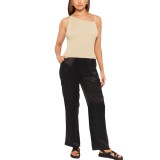 Spring Summer Women's Rib Fashion Casual Vests