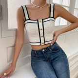 Women's Strapless Tops Beach Halter Neck Knitting Camisole