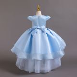 Flower Children's Dress Tail Princess Dress