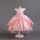 Flower Children's Dress Tail Princess Dress
