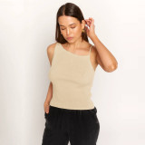 Spring Summer Women's Rib Fashion Casual Vests